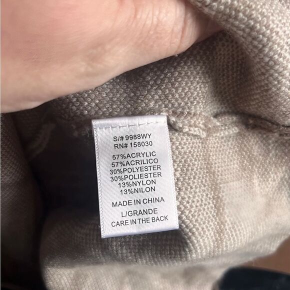 C’isa lizard thicket plaid knit skirt TAN WHITE PLAID NWT LARGE - Picture 6 of 7